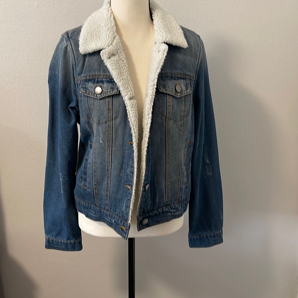1 Sunset Lane - Fleeced Lined Denim Jacket